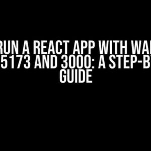 How to Run a React App with WAMP using Ports 5173 and 3000: A Step-by-Step Guide